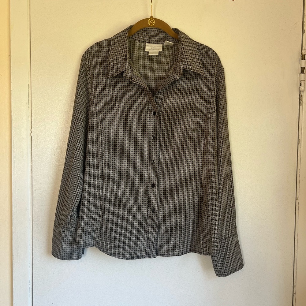 Worthington Womens Blouse, Abstract Size XLP